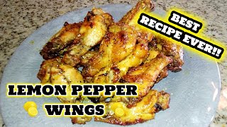 Lemon Pepper Chicken Wings In The Oven | Easy Chicken Wing Recipes