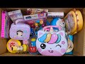 Box full of mystery stationery items, money bank, pencilbox, art set, eraser, magic cup, mirror, etc