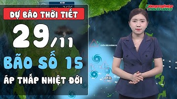 Dự báo thời tiết đêm nay và ngày mai 29/11 | Bão số 15 sức gió giật cấp 13, Bắc Bộ rét