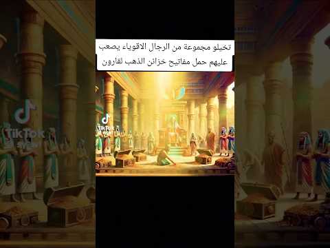 تخيلو مجموعة من الرجال الأقوياء يصعب عليهم حمل مفاتيح خزائن الذهب لقارون نبيل العوضي لايك اشتراك