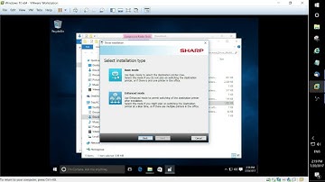 installing sharp universal driver