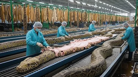 Inside the Snake Leather Factory - The Million-Dollar Secret Behind Luxury Bags | Complete Process