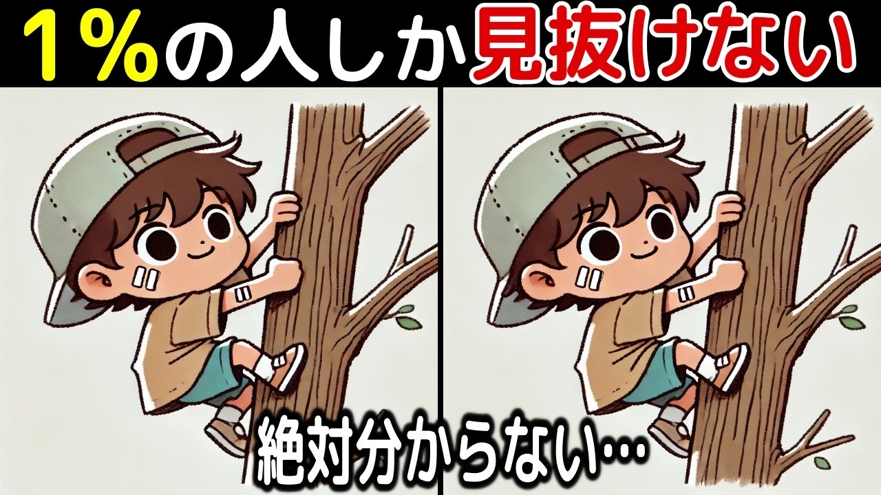 【間違い探し脳トレクイズ】60代以上のシニア・高齢者向け！50代でも難しいけど面白い【初級、中級、上級、最後に特別クイズ！】