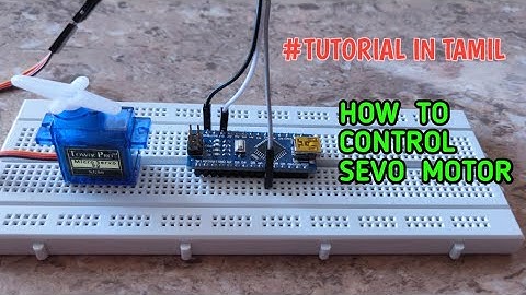 Arduino-How to control servo motor -  Tamil