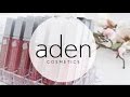[REUPLOAD] Aden Liquid Lipstick swatches (i samarbete med ADEN)