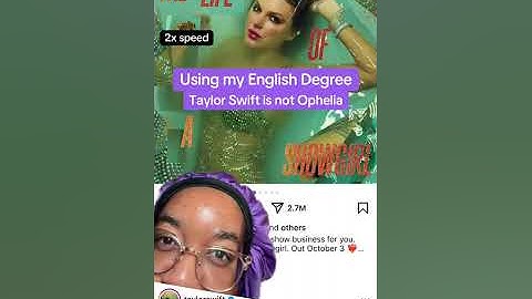 Taylor Swift is Not Ophelia 