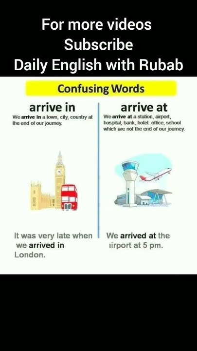 Difference Between Arrive In Or Arrive At youtubeshorts shorts difference-between-arrive-in-or-arrive-at-youtubeshorts-shorts