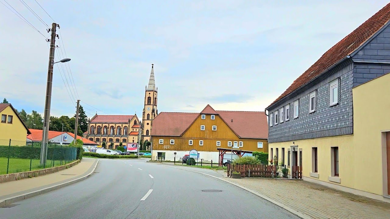 4K Driving in Germany 🇩🇪 ( Seifhennersdorf ) One Of The Most Beautiful Village in Germany | 4k60fps