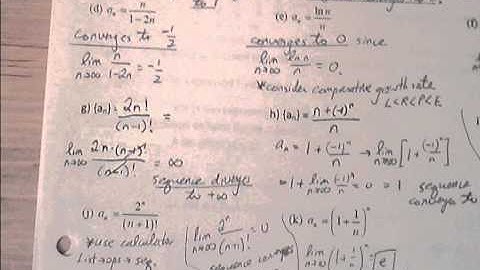 BC Calculus 9.1 Sequences Notes (2 of 2)