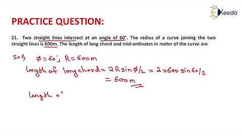 21th Numerical Previous Year Gate Questions of GE - GATE Geomatics Engineering
