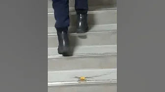 Paramedic Unaware Crush Orange Under Tactical Boots