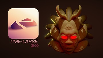 3D Time-Lapse on iPad Pro | 4K Nomad Sculpt