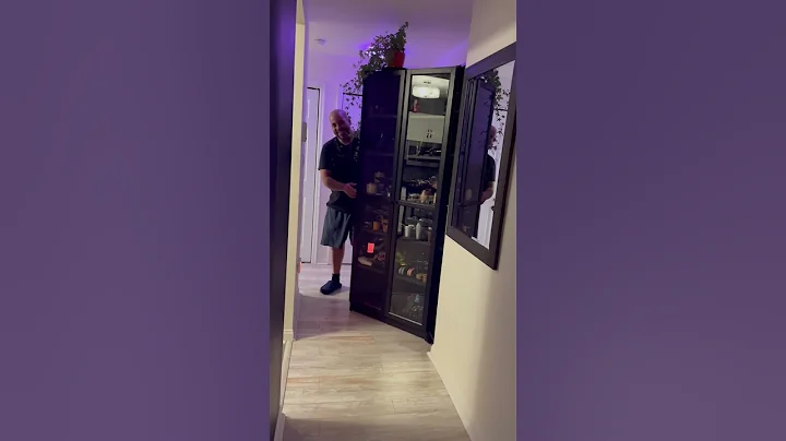 DIY Murphy Door with IKEA BILLY bookcase #ikeahack #diy #murphydoor