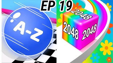 A-Z Ball Run 🆚 Jelly Run 2048 Gameplay 💥New update ⚽🏀challenge 🔥 iOS Walkthrough ❤️‍🔥 Max Level 19❓👹