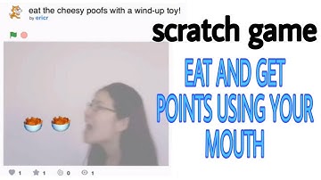 SCRATCH GAME BASED ON VIDEO SENSING | EAT CHEESYPUFF | FREE VIDEO GAME | IN JUST 5 MIN | EASY GAME