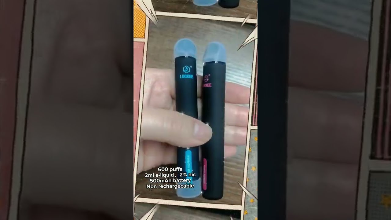 LUCKEE 600 PUFFS Disposable Vape Pen Unbox review