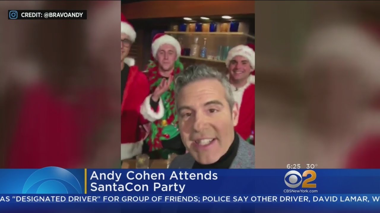 Andy Cohen Attends SantaCon Party YouTube