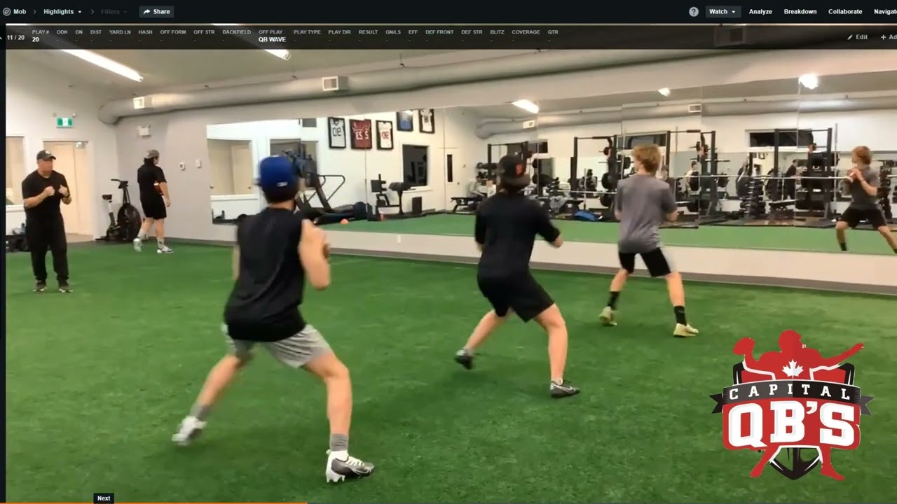 QB Wave Footwork Drill