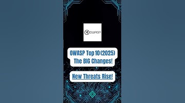 OWASP Top 10 (2025) - The BIG Changes! New Threats Arise! #techdarts #owasp #top10 #technews