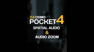Audio Zoom & Spatial Audio DJI Osmo Pocket 4