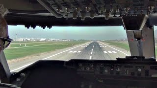 Take-Off Santiago de Chile - Boeing 747-400 Cockpit