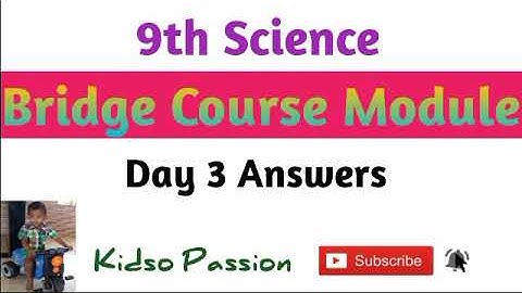 9th Science Bridge Course Module Day 3 Microorganisms Answers