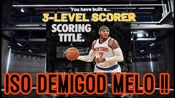 SCORING CHAMPION CARMELO ANTHONY BUILD NBA 2K20! SHOT CREATING POST SCORER BEAST BUILD 2K20! DEMIGOD