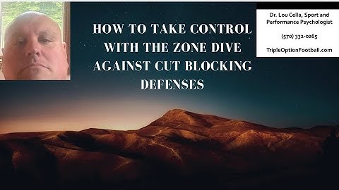 How to Take Control With the Zone Dive Against Cut Blocking DEFENSES