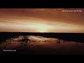 Aerial footage - sunset after a storm in Oklahoma