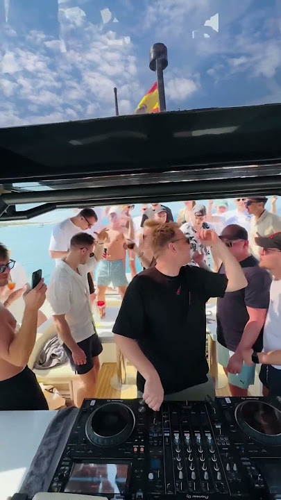Transformed our boat into a dance floor in paradise ☀️ IBIZA 2024 was fire!!🔥