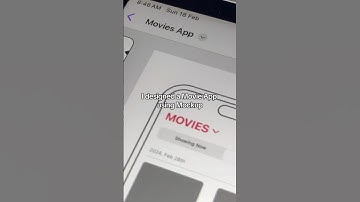 I designed a Movies App using Mockup - UI/UX Design 🤩🔥