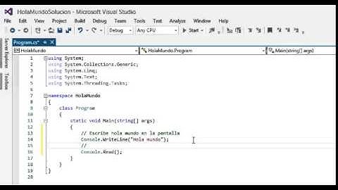 Visual Studio 2015 y Hola Mundo | Fundamentos de C# | Programando en C#