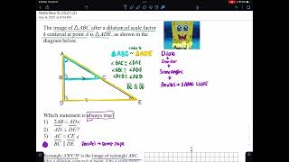 Dilate, Similar, Same Angles, Same Slope