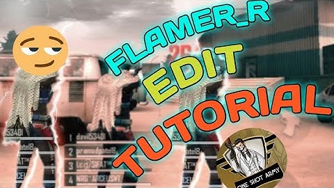 How to edit videos like Flame R free fire on android |Slow motion tutorial flame R | flaner editing