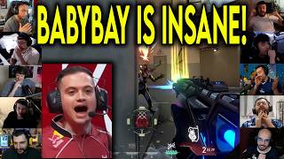 Valorant Streamers React To G2 BABYBAY CRAZY 4k Against Leviatan In VCT