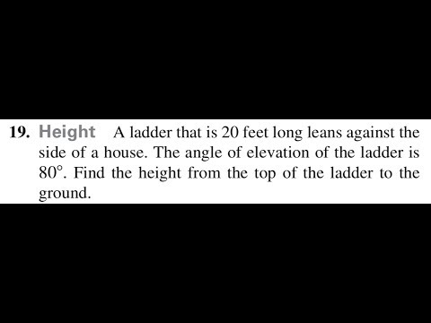 Height A ladder