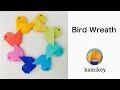 【折り紙】ことりリース Origami Bird Wreath(カミキィ kamikey)