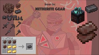 How to make netherite armor and gear on console