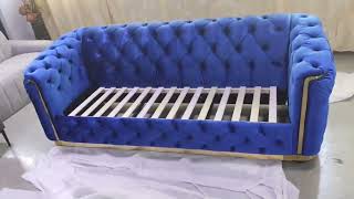 Velvet Chesterfield Sofa（SKU：3004）
