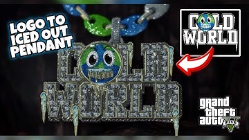 Turning A Logo Into A Iced Out Pendant In GTA 5 RP (FiveM) | Blender 3D Modeling