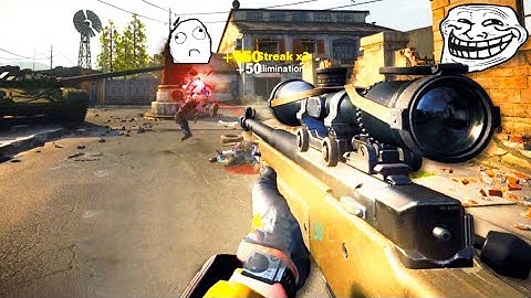 Acting like a BOT then Destroying with a SNIPER (funny reactions)