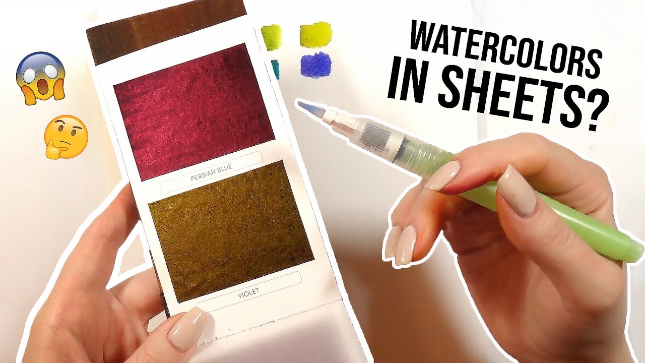 WATERCOLORS IN SHEETS..? WHAT?! Viviva Watercolors Review