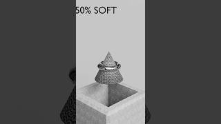 0% vs 100% Soft Ring Sphere Drop Test |3D Soft Body Simulation#3d#shorts#viral #satisfying#blender3d