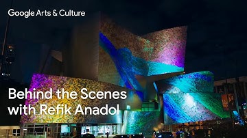 REFIK ANADOL transforms Walt Disney Concert Hall with AI | Google Arts & Culture