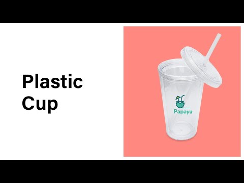 Custom Double Wall Plastic Tumbler with Straw - video from JetPrint