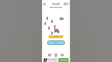 Brain out level no.30 How many ants