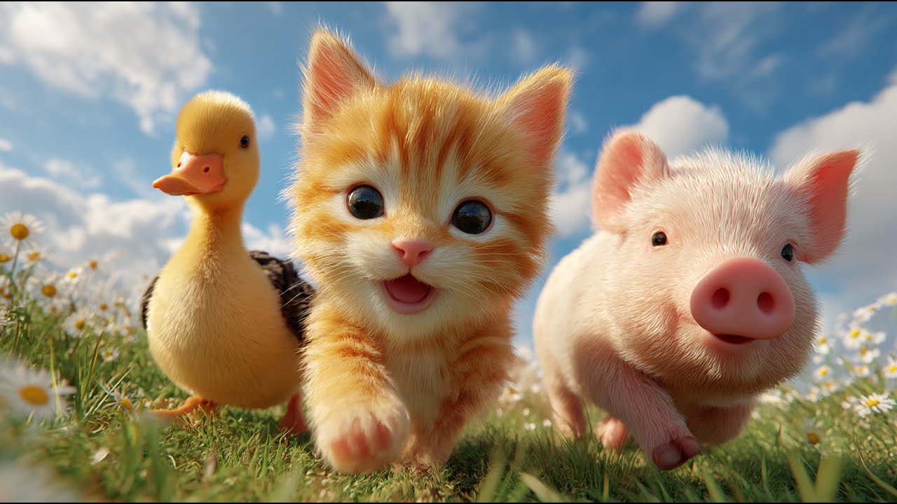 Cute Animal Friends with Music | Piglet, Kitten, Duckling & Squirrel I แก๊งสัตว์ตัวจิ๋วกับดนตรีสนุกๆ