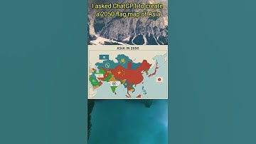 I asked ChatGPT to create a 2050 flag map of Asia #chatgpt #geography #shorts #future #asia