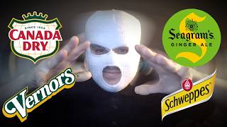 ASMR | Ginger Ale Taste Test/Ranking (Whispered Review) Ginger Ale Blindfold Taste Test Kaj