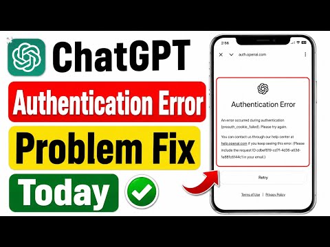 ChatGPT Authentication Error | ChatGPT Server Down | How to Fix Login Authentication Error Today